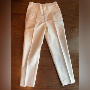 Elegant Thai silk women’s white trousers